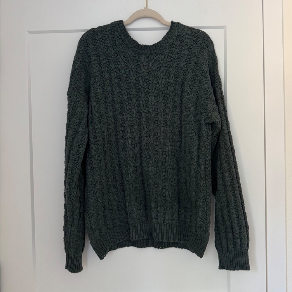 Tony Lambert Design Group sweater‎ green cotton knitted